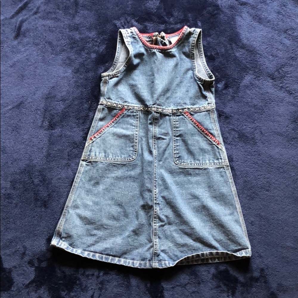 GAP girls jean dress with pockets